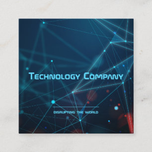 Technology Digital Startup Modern Elegant Creative Square Business Card
