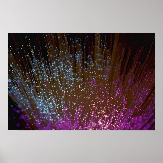 Technology, fibre-optic strands poster (Front)