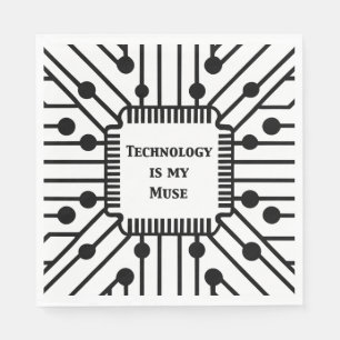 Technology is My Muse Napkin