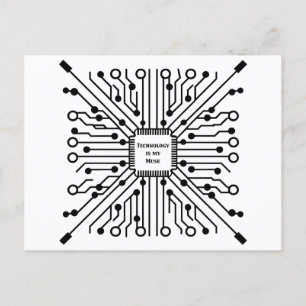 Technology is My Muse Postcard