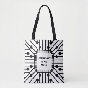 Technology is My Muse Tote Bag