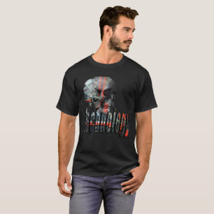 Technology Logo And Computer Skull, T-Shirt