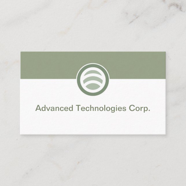 Technology Logo Business Cards Design (Front)