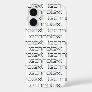 Technotext Techno Text Logo iPhone 16 Case