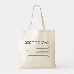 Technotext Tote Bag
