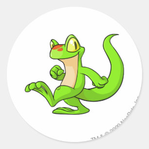 Techo Green Classic Round Sticker