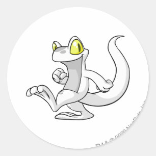 Techo White Classic Round Sticker