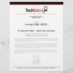 TechSavvy Ad Page