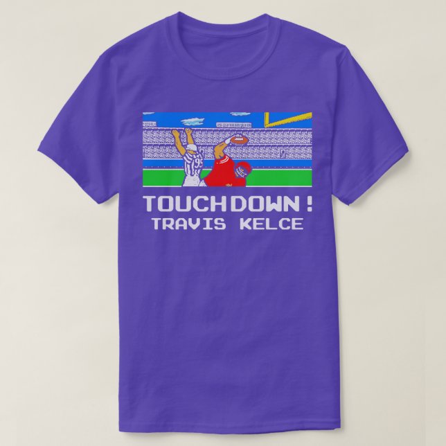 Tecmo Travis Kelce TOUCHDOWN T-Shirt (Design Front)