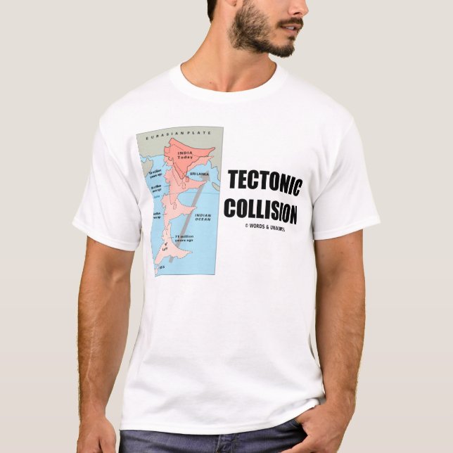 Tectonic Collision (Himalayas) T-Shirt (Front)