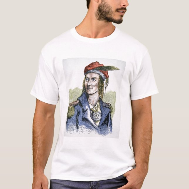 Tecumseh (1768-1813) (coloured engraving) T-Shirt (Front)