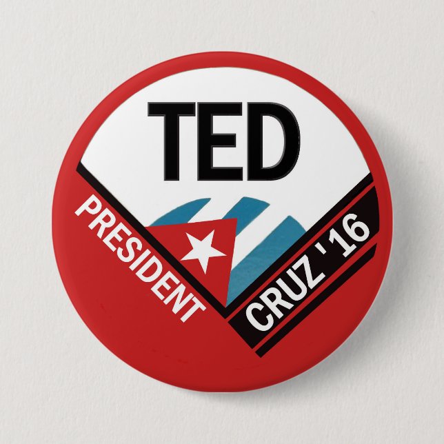 Ted Cruz 2016 7.5 Cm Round Badge (Front)