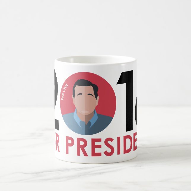 Ted Cruz 2016 for president custom mug (Center)