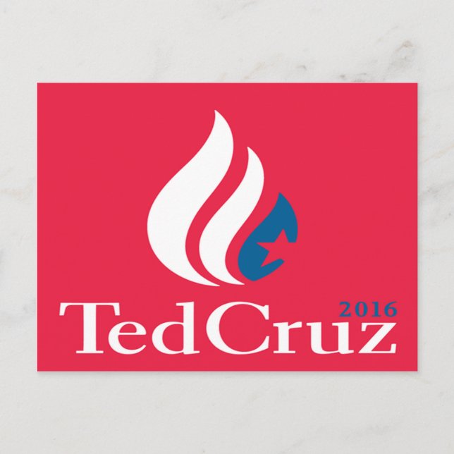 Ted Cruz 2016 Logo Postcard (Front)