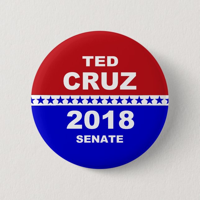 Ted Cruz 2018 Senate political button (Front)