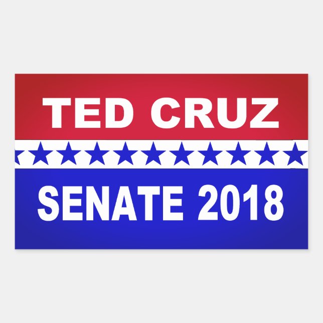 Ted Cruz 2018 Senate sticker (Front)