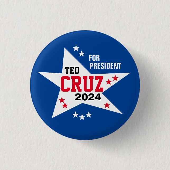 Ted Cruz 2024 3 Cm Round Badge (Front)