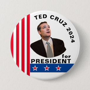Ted Cruz for President 2024 7.5 Cm Round Badge