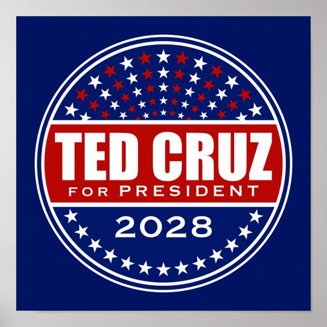 Ted Cruz for President 2028 Poster (Front)