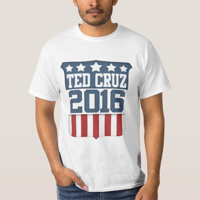 Ted Cruz President 2016 Shield T-Shirt (Front)