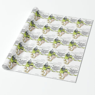 Ted Cruz Slithers From Congress Funny Wrapping Paper