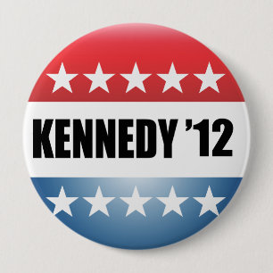 TED KENNEDY 10 CM ROUND BADGE