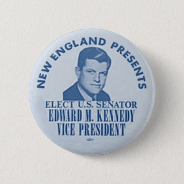 Ted Kennedy for Veep 1964 pin (Front)