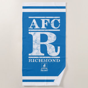 Ted Lasso AFC R Richmond Text Logo Beach Towel