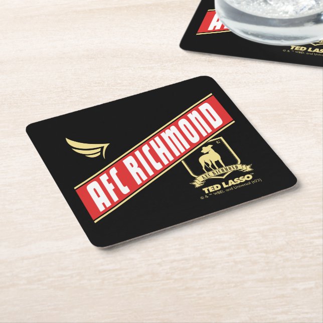 Ted Lasso | AFC Richmond Athletic Banner Square Paper Coaster (Angled)