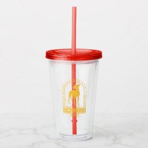 Ted Lasso AFC Richmond Gold Arched Logo Acrylic Tumbler