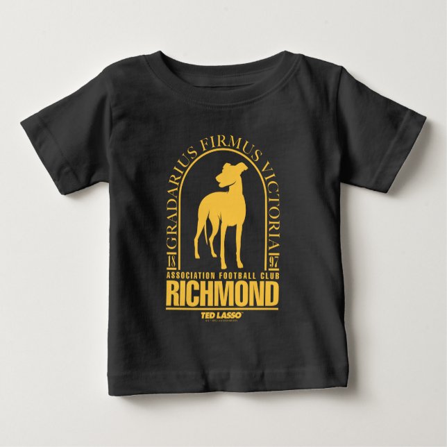 Ted Lasso | AFC Richmond Gold Arched Logo Baby T-Shirt (Front)
