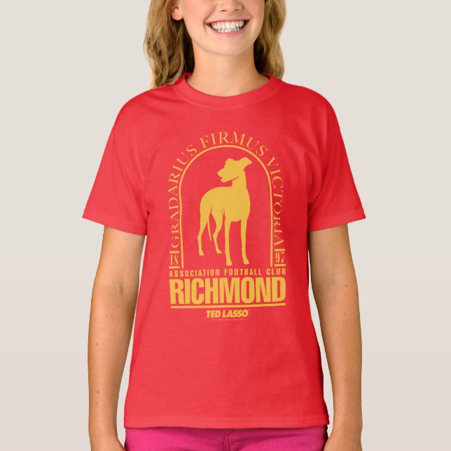 Ted Lasso | AFC Richmond Gold Arched Logo T-Shirt (Front)