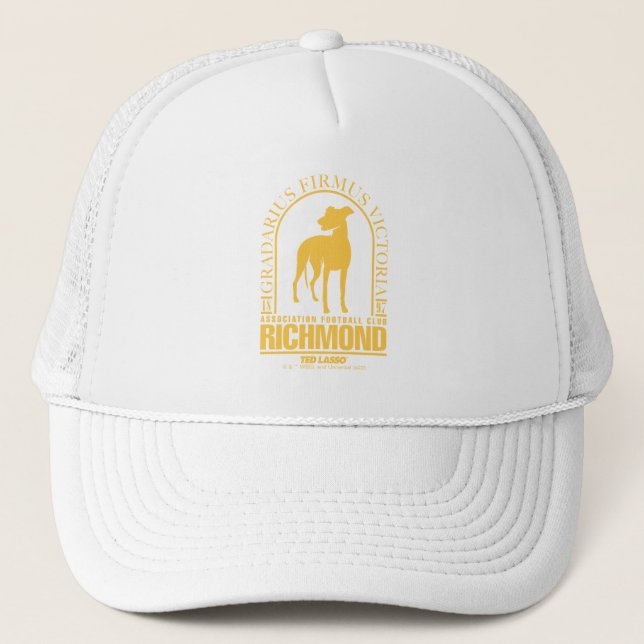 Ted Lasso | AFC Richmond Gold Arched Logo Trucker Hat (Front)