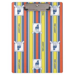 Ted Lasso AFC Richmond Logo Stripe Pattern Clipboard