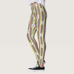 Ted Lasso AFC Richmond Logo Stripe Pattern Leggings