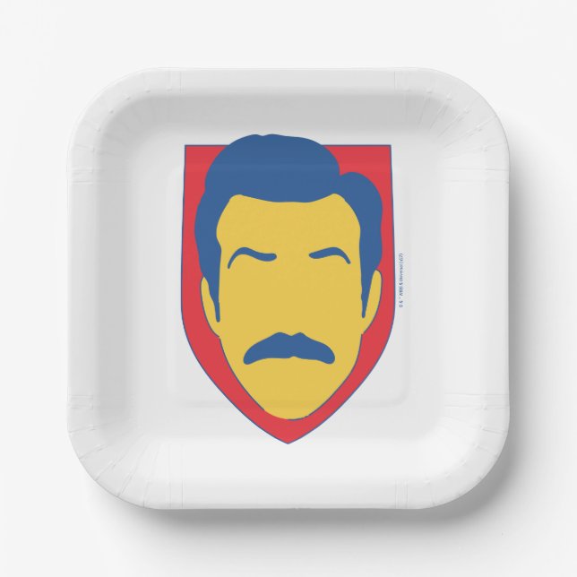 Ted Lasso Badge Paper Plate (Front)