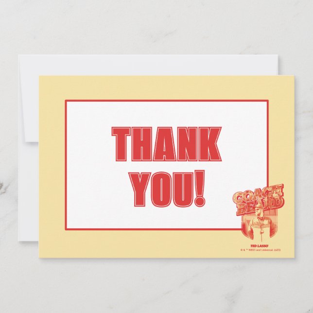 Ted Lasso | Coach Beard Badge Card (Front)