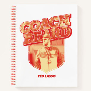 Ted Lasso Coach Beard Badge Notebook