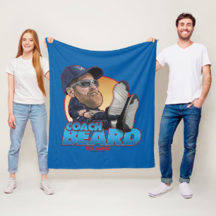 Ted Lasso Coach Beard Bobblehead Fleece Blanket