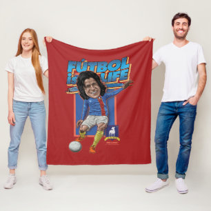 Ted Lasso Dani Rojas Bobblehad Fleece Blanket
