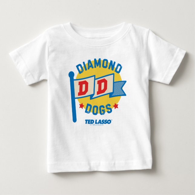 Ted Lasso | Diamond Dogs Pennant Graphic Baby T-Shirt (Front)