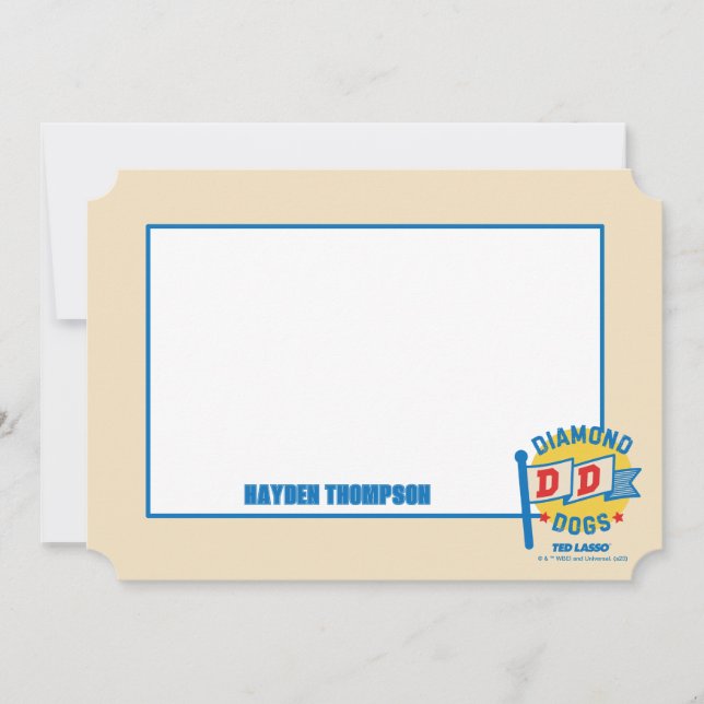 Ted Lasso | Diamond Dogs Pennant Graphic Card (Front)