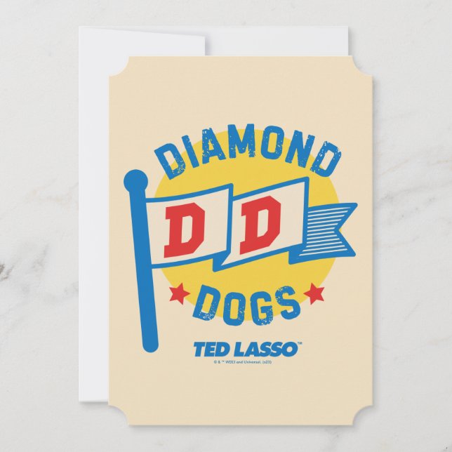 Ted Lasso | Diamond Dogs Pennant Graphic Card (Front)