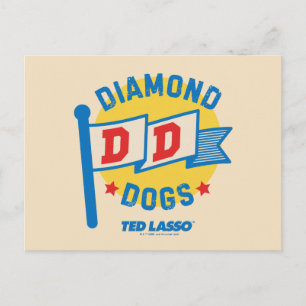 Ted Lasso Diamond Dogs Pennant Graphic Postcard