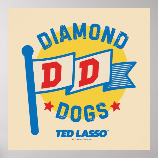 Ted Lasso | Diamond Dogs Pennant Graphic Poster (Front)