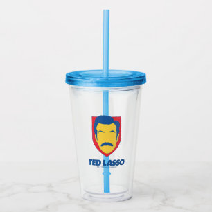 Ted Lasso   Face Icon Acrylic Tumbler