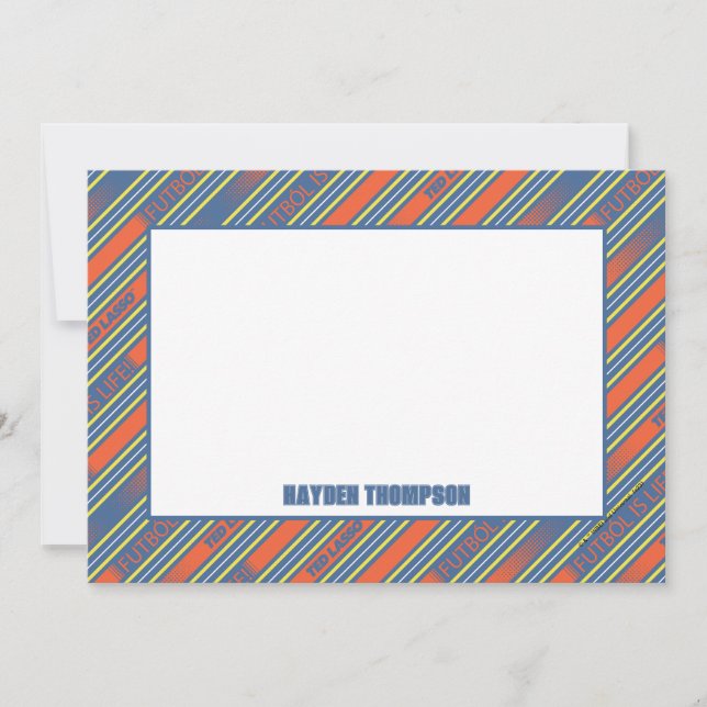 Ted Lasso | Fútbol is Life Stripe Pattern Card (Front)