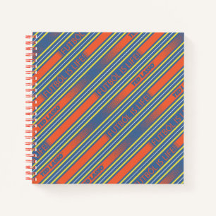 Ted Lasso   Fútbol is Life Stripe Pattern Notebook