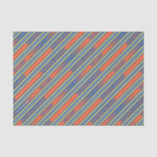 Ted Lasso Fútbol is Life Stripe Pattern Tissue Paper