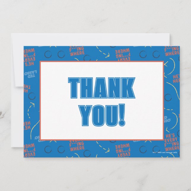 Ted Lasso | He's Here He's There Playbook Pattern Card (Front)